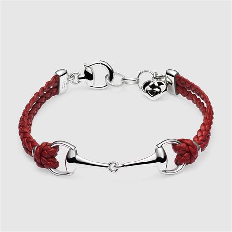 gucci horsebit bracelet leather